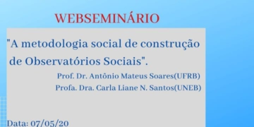 WEBSEMINÁRIO – A metodologia social de construção de Observatórios Sociais