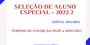 Seleção de Aluno Especial – 2022.2