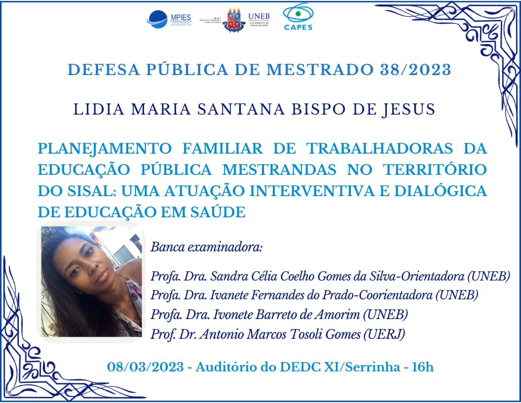 Defesa Pública de Mestrado 38/2023