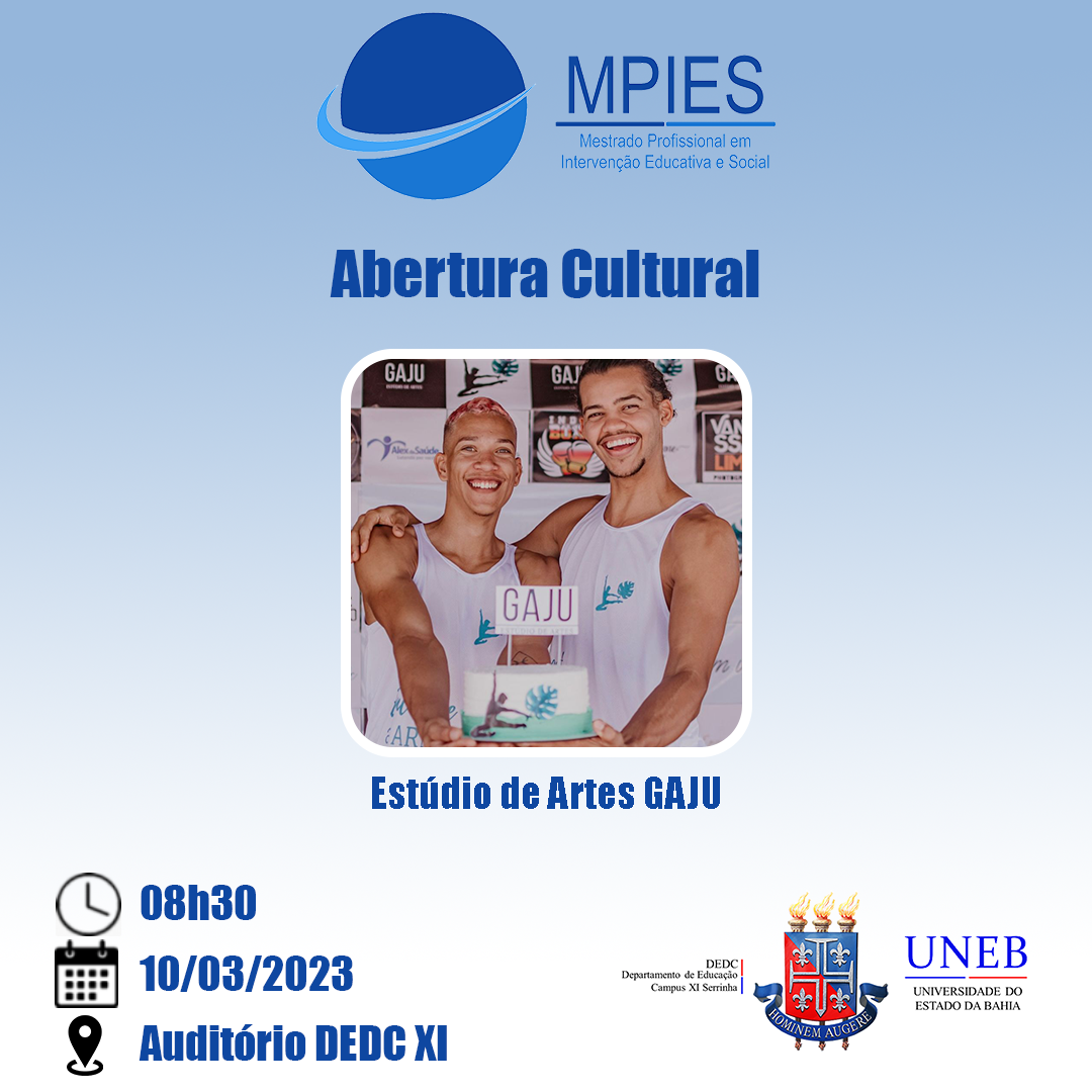 Abertura Cultural – 10/03